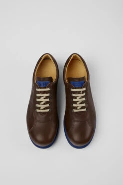 Pelotas Brown Leather Shoes For Men -MK store 16002 313 CF