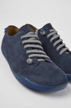 Peu Blue Nubuck Shoes For Men