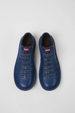 Beetle Blue Leather Shoes For Men -MK store 18751 098 CF