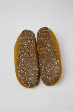 Wabi Yellow Wool Slippers For Men -MK store 18811 104 SF