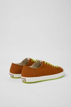 Peu Rambla Brown Textile Sneakers For Men -MK store 18869 099 TF