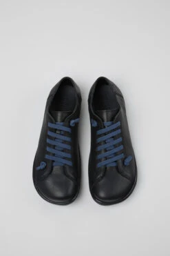 Peu Black Leather Shoes For Women -MK store 20848 218 CF