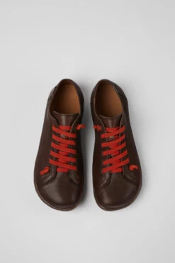 Peu Brown Leather Shoes For Women -MK store 20848 219 CF