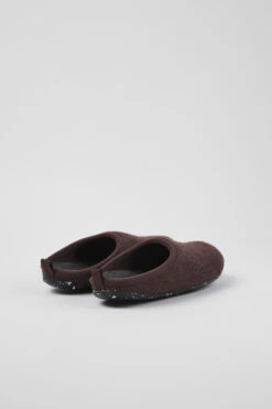 Wabi Burgundy Wool Slippers For Women -MK store 20889 135 TF