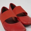 Right Red Leather Shoes For Women
