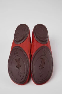 Right Red Leather Shoes For Women -MK store 21595 199 SF