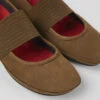Right Brown Nubuck Ballerinas For Women -MK store 21595 232 DF