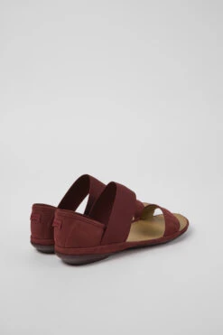 Right Burgundy Nubuck Sandals For Women -MK store 21735 085 TF