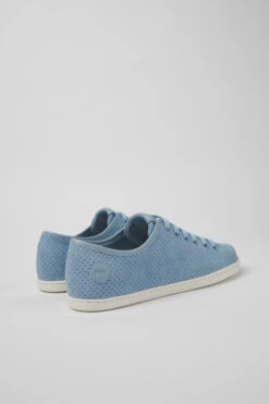 Uno Blue Nubuck And Leather Sneakers For Women -MK store 21815 070 TF