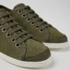 Uno Green Nubuck And Leather Sneakers For Women -MK store 21815 074 DF
