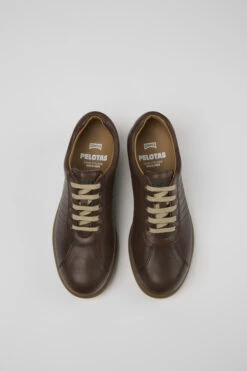 Pelotas Brown Vegetable Tanned Leather Shoes For Women -MK store 27205 277 CF