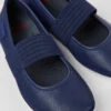 Right Blue Leather Ballerinas For Kids -MK store 80025 146 DF
