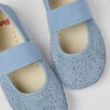 Right Blue Nubuck Ballerinas For Kids -MK store 80025 147 DF