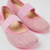 Right Pink Nubuck Ballerinas For Kids -MK store 80025 148 DF