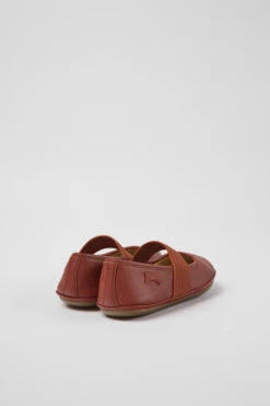 Right Red Leather Ballerinas For Kids -MK store 80025 149 TF