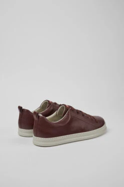 Runner Burgundy Leather Sneakers -MK store K100226 097 TF
