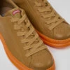 Runner Brown Leather Sneakers