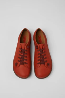 Peu Red Leather Shoes For Men -MK store K100249 048 CF
