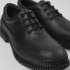 Pix Black Leather Lace-up Shoes 1 Pix Black Leather Lace-up Shoes -MK store K100360 032 DF