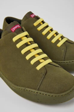 Peu Touring Green Nubuck Sneakers For Men