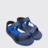 Match Sandal For Men In Blue And Black