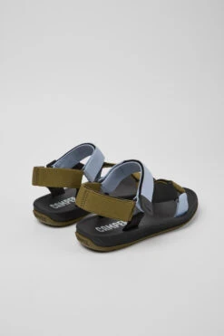 Match Green, Blue And Black Recycled PET Sandals For Men -MK store K100539 019 TF