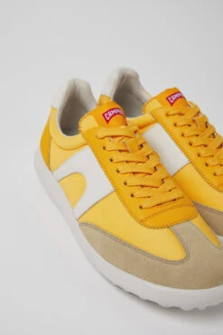 Pelotas XLite Orange Textile And Leather Sneakers For Men