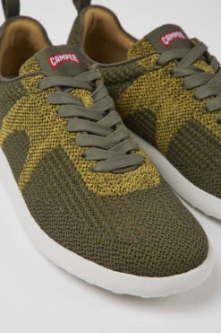 Pelotas XLite Green And Orange Textile Sneakers For Men