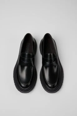 Walden Black Leather Loafers For Men -MK store K100633 019 CF