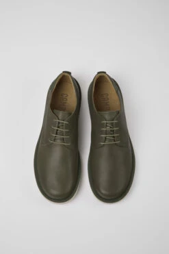 Wagon Green Leather Shoes For Men 10 Wagon Green Leather Shoes For Men -MK store K100669 016 CF