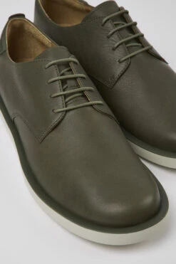 Wagon Green Leather Shoes For Men