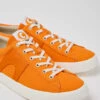 Imar Orange Leather Sneakers For Men -MK store K100704 011 DF
