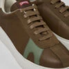 Twins Brown Leather And Nubuck Sneakers For Men -MK store K100743 034 DF