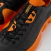 Karst Black And Orange Leather Shoes For Men