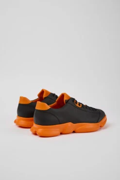 Karst Black And Orange Leather Shoes For Men -MK store K100769 005 TF