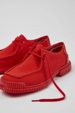 Pix Red Recycled Cotton Shoes For Men