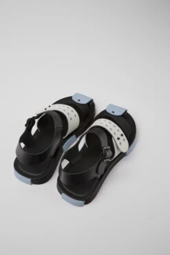 Set Black And White Leather Sandals For Men 9 Set Black And White Leather Sandals For Men -MK store K100799 001 TF