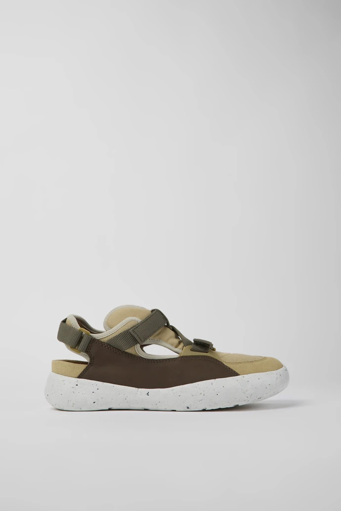 Peu Stadium White Non-dyed Leather And Textile Semi-open Sneakers For Men 4 Peu Stadium White Non-dyed Leather And Textile Semi-open Sneakers For Men - Image 2