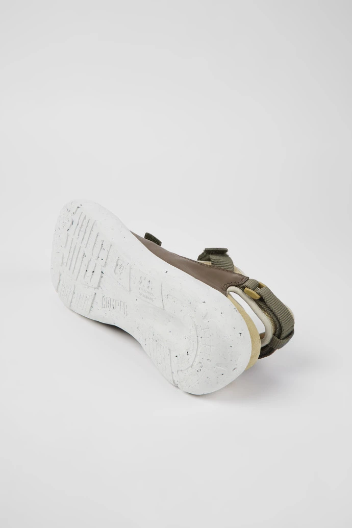 Peu Stadium White Non-dyed Leather And Textile Semi-open Sneakers For Men 7 Peu Stadium White Non-dyed Leather And Textile Semi-open Sneakers For Men - Image 5