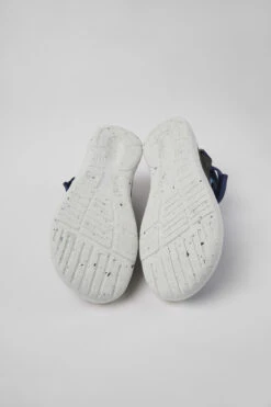 Peu Stadium Blue And Gray Leather And Textile Semi-open Sneakers For Men 11 Peu Stadium Blue And Gray Leather And Textile Semi-open Sneakers For Men -MK store K100801 011 SF