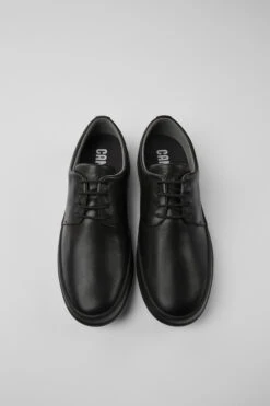 Chasis Black Leather Shoes For Men -MK store K100836 001 CF