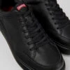 Runner K21 Black Leather Sneakers For Men