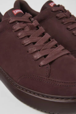 Runner K21 Burgundy Nubuck Sneakers For Men