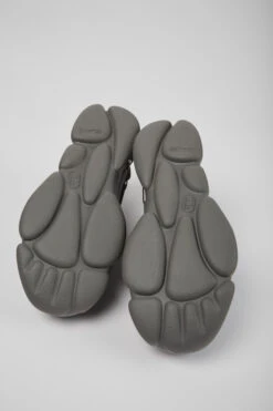 Karst Gray Leather And Textile Sneakers For Men 13 Karst Gray Leather And Textile Sneakers For Men -MK store K100845 010 SF