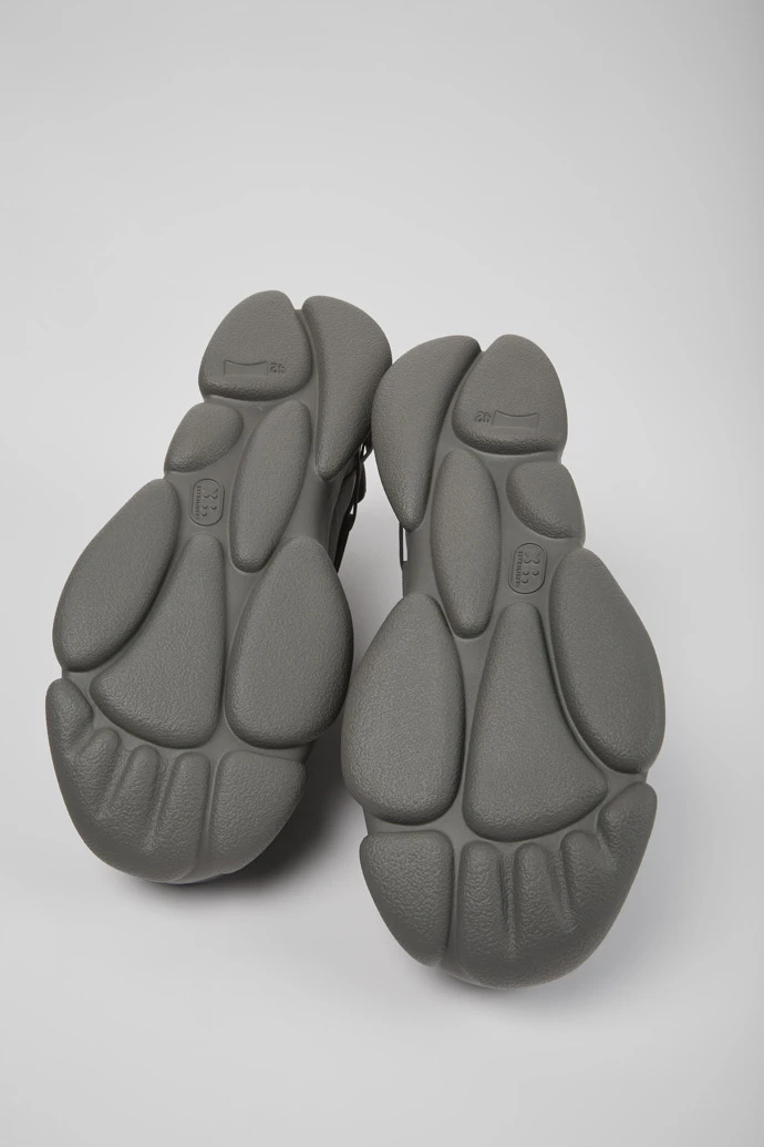 Karst Gray Leather And Textile Sneakers For Men 8 Karst Gray Leather And Textile Sneakers For Men - Image 6