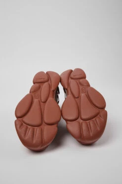 Karst Red Leather And Textile Sneakers For Men -MK store K100845 012 SF