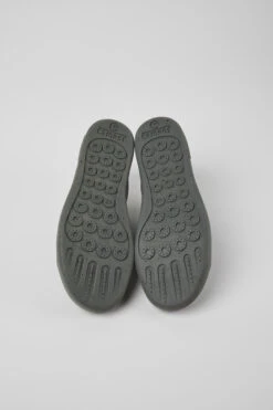 Twins Gray Leather Sneakers For Men -MK store K100855 003 SF