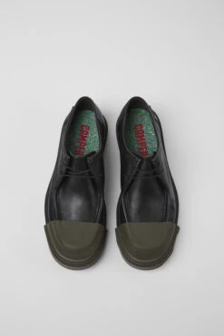 Junction Black Responsibly Raised Leather Shoes For Men -MK store K100872 011 CF