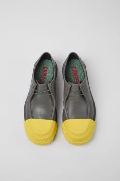 Junction Gray Responsibly Raised Leather Shoes For Men -MK store K100872 013 CF