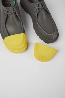 Junction Gray Responsibly Raised Leather Shoes For Men -MK store K100872 013 MF